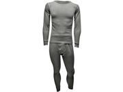 Charcoal Grey Men s Thermal Crew Neck Top Long Johns Underwear Set