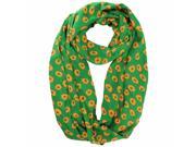Green Funky Dots Infinity Scarf