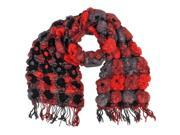 Red Unique Victorian Style Scarf