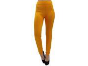 Orange Sorbet Soft Fleece Lined Footless Leggings Tights