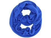 Blue Winter Knit Loop Scarf