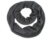 Gray Winter Knit Loop Scarf