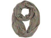 Beige Colorful Pastel Jersey Ring Scarf