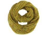 Mustard Soft Fuzzy Knit Infinity Scarf