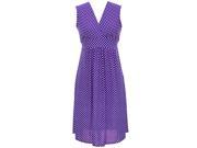 Polka Dot Purple Lightweight Dress Size Small
