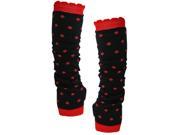 Red Black Polka Dot Arm Warmers