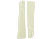 Ivory Long 22 Satin Bridal Gloves