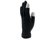 Knit Black Touch Screen Texting Gloves