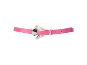 Fuchsia Thin Casual Belt With Buckle