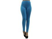 Turquoise Leggings With Round Silver Stud Trim