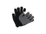 Black Textured Knit Texting Touch Screen Gloves