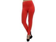 Coral Pink Fleece Lined Gold Zippered Leggings