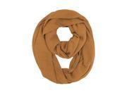 Beige Knit Circle Eternity Ring Scarf