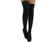 Black Cable Knit Thigh High Over The Knee Socks