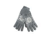 Gray Thermal Insulated Men s Snowflake Gloves