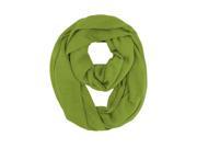 Green Knit Circle Eternity Ring Scarf