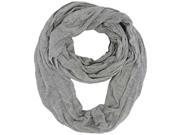 Gray Crinkled Spring Infinity Scarf
