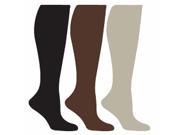 Black Beige Brown 6 Pack Compression Socks