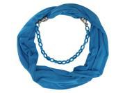 Turquoise Chain Link Jewelry Circle Scarf