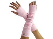 Pink Long Arm Warmers With Thumb Hole