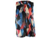 Colorful Plush Sleeveless Faux Fur Vest