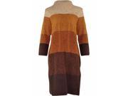 Brown Lush Long Sleeve Cable Knit Sweater Dress