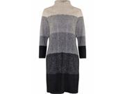 Black Lush Long Sleeve Cable Knit Sweater Dress
