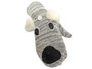 Koala Bear Gray White Animal Knit Gloves