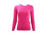 Pink Cozy Long Sleeve Thermal Top Shirt