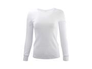 White Cozy Long Sleeve Thermal Top Shirt