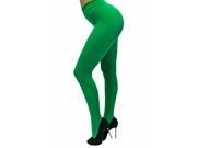 Green Opaque Stretchy Leotard Tights