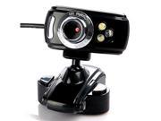 USB 2.0 50.0M 3 LED PC Camera HD Webcam Camera Web Cam with MIC for Computer PC Laptop