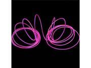3M Pink Flexible Neon Light EL Wire Rope Tube with Controller