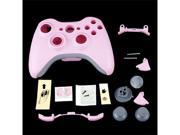 Pink Wireless Controller Full Shell Faceplate Case for XBOX 360