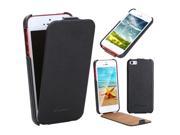 Fashion Luxury Flip Genuine Leather Slim Case Cover for iPhone 5 Black