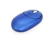 2.4G Rechargeable Wireless Optical Mouse with 4 Port USB Hub Charging Dock Retractable Cable for Desktop Laptop Blue
