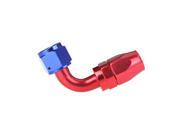 AN8 90degree Swivel Oil Fuel Hose End Fitting Adapter Aluminum Red