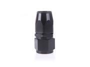 AN10 Straight Swivel Oil Fuel Hose End Fitting Adapter Aluminum Black