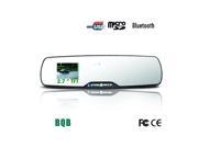 Bluetooth Handsfree Car DVR 2.7 HD 1080P LCD Vehicle Camera Driving Recorder Rearview Mirror G sensor Motion Detection