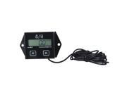 Digital Engine Tach Tachometer Hour Meter Gauge Resettable Inductive for Racing Motorcycle