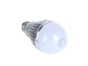 6W E27 LED Bulb Auto PIR Infrared Motion Sensor Detection Lamp White Light