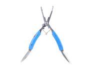 6.3 2 in 1 Stainless Steel Versatile Fishing Plier Scissors Knives Line Cutter Hook Remove Tool Yellow