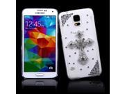 PC Hard Back Case Protective Shell Bling Diamond Rhinestone Crystal for Samsung Galaxy S5 i9600 Cross