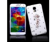 PC Hard Back Case Protective Shell Bling Diamond Rhinestone Crystal for Samsung Galaxy S5 i9600 Flower