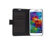 Wooden Leather Wallet Flip Stand Case Cover for SAMSUNG Galaxy S5 i9600