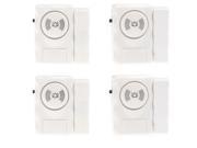 Home Security Entry Alarm Warning System with Magnetic Sensor for Door Window 4PCS