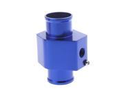 Water Temp Temperature Joint Pipe Sensor Gauge Radiator Hose Adapter 32mm Blue
