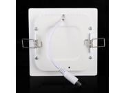 6W AC 86 265V Ultra Thin Square Ceiling Panel Light Wall Recessed Down Lamp 390LM SMD2835 LED Pure White
