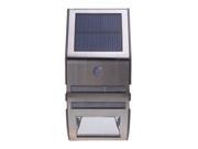 Solar powered Light with 2 SMD LEDs Polycrystalline Solar Panel PIR Sensor Rechargeable Water resistant Environmental friendly for Pathway Outdoor Stair Step Ga