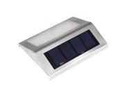 2pcs LEDs Solar powered Light Polycrystalline Solar Panel Rechargeable Water resistant Environmental friendly Outdoor Stair Garden Yard
